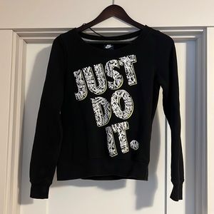Black Nike Just Do It sweatshirt